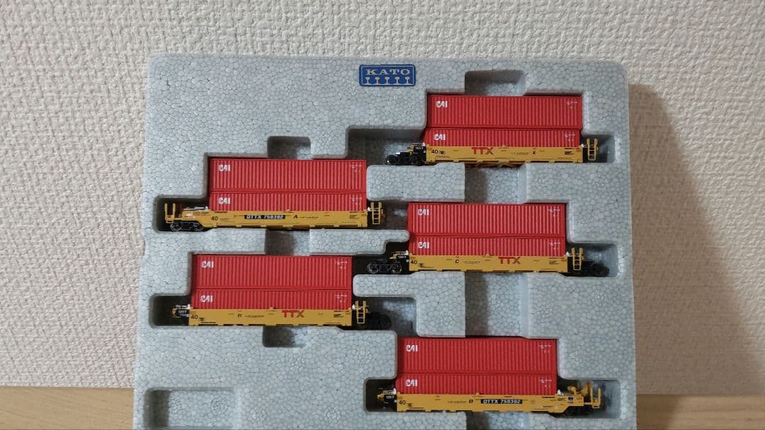 KATO MAX-I ダブルスタックカー 5両セット アメリカ型貨車