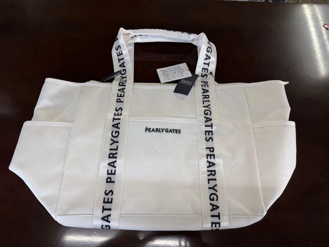 PEARLY GATES ホワイトトートバッグ