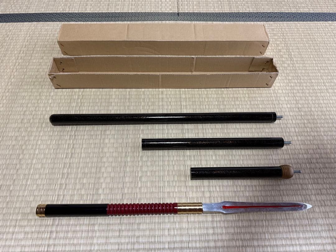 槍　やり　上槍　4本継　模造刀　模擬刀　美術刀　舞踊　大衆演劇　芝居