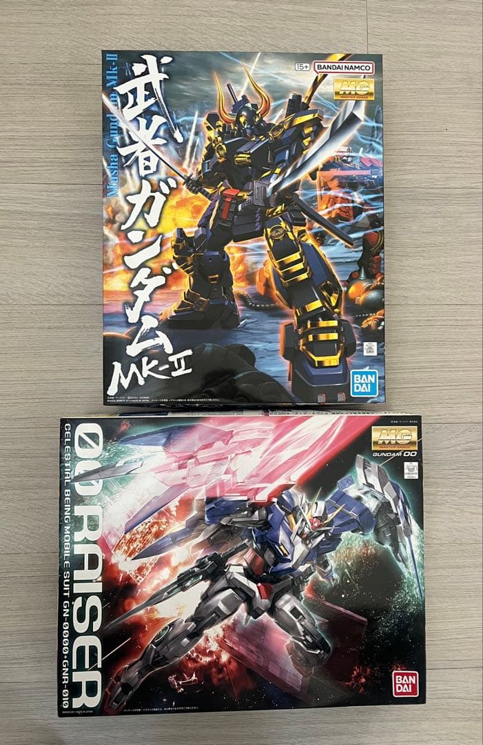 MG 武者ガンダムMk-II & MG ダブルオーライザー