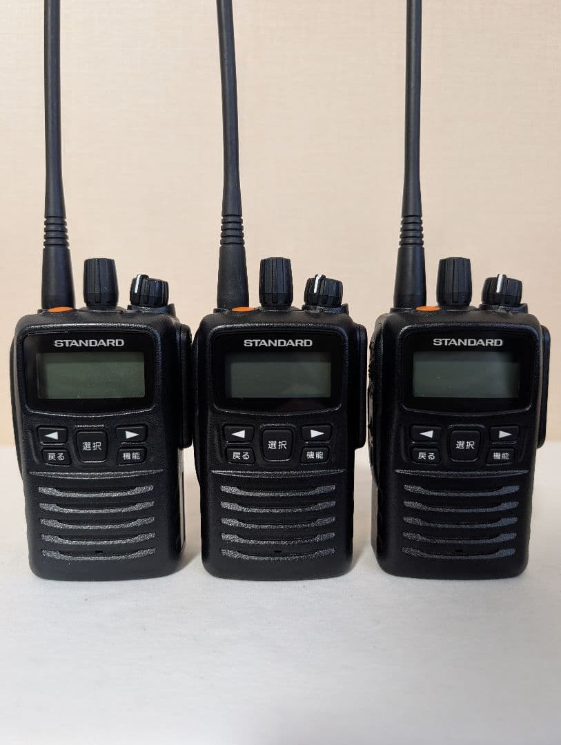スタンダード デジタル簡易無線機 免許局 VXD450U 3台 イヤホンマイク付