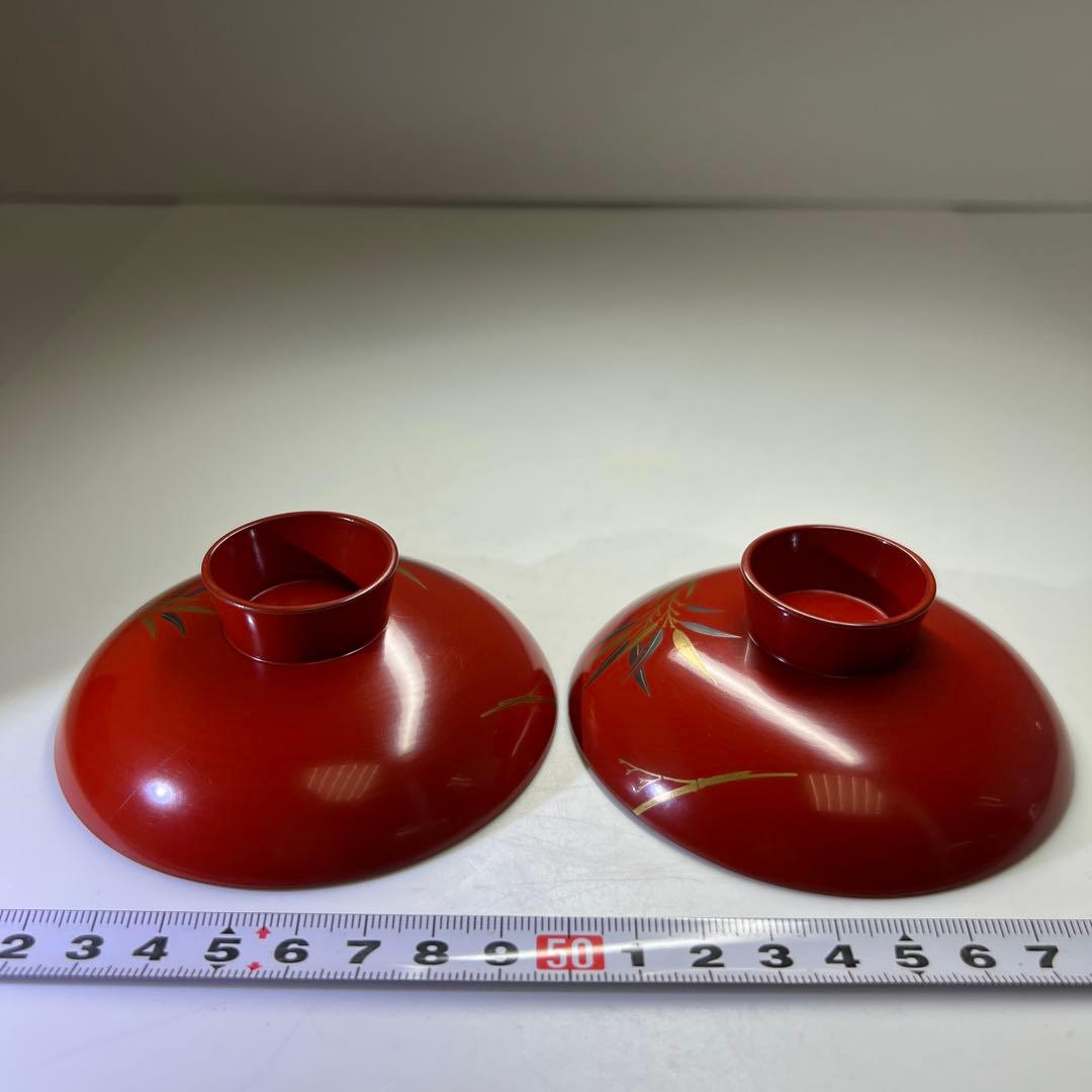 上手　盛蒔絵鯛盃一対　木箱付　直径約9㎝　東Y7-1125☆2F