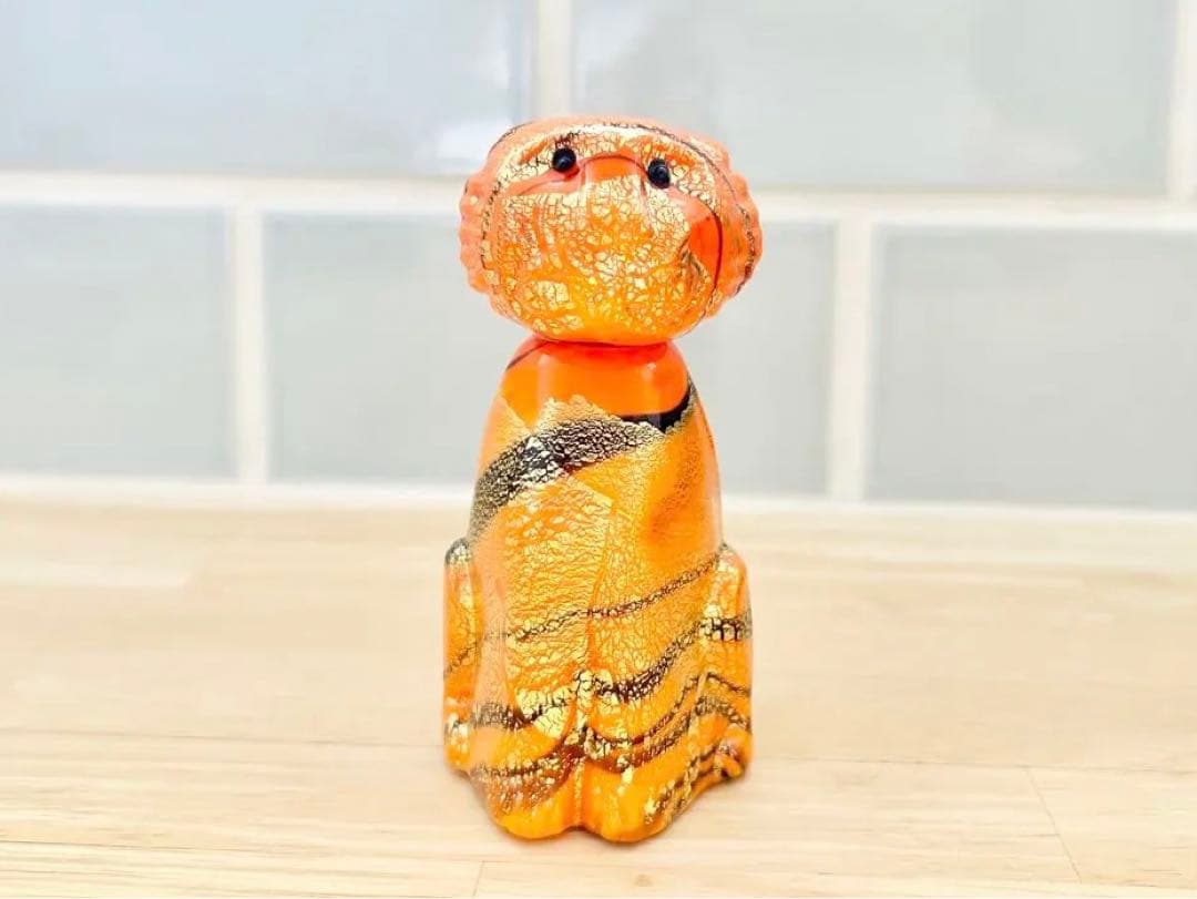 ベネチア ガラス murano ムラーノ ムラノ ヴェネチアグラス タイガー 虎