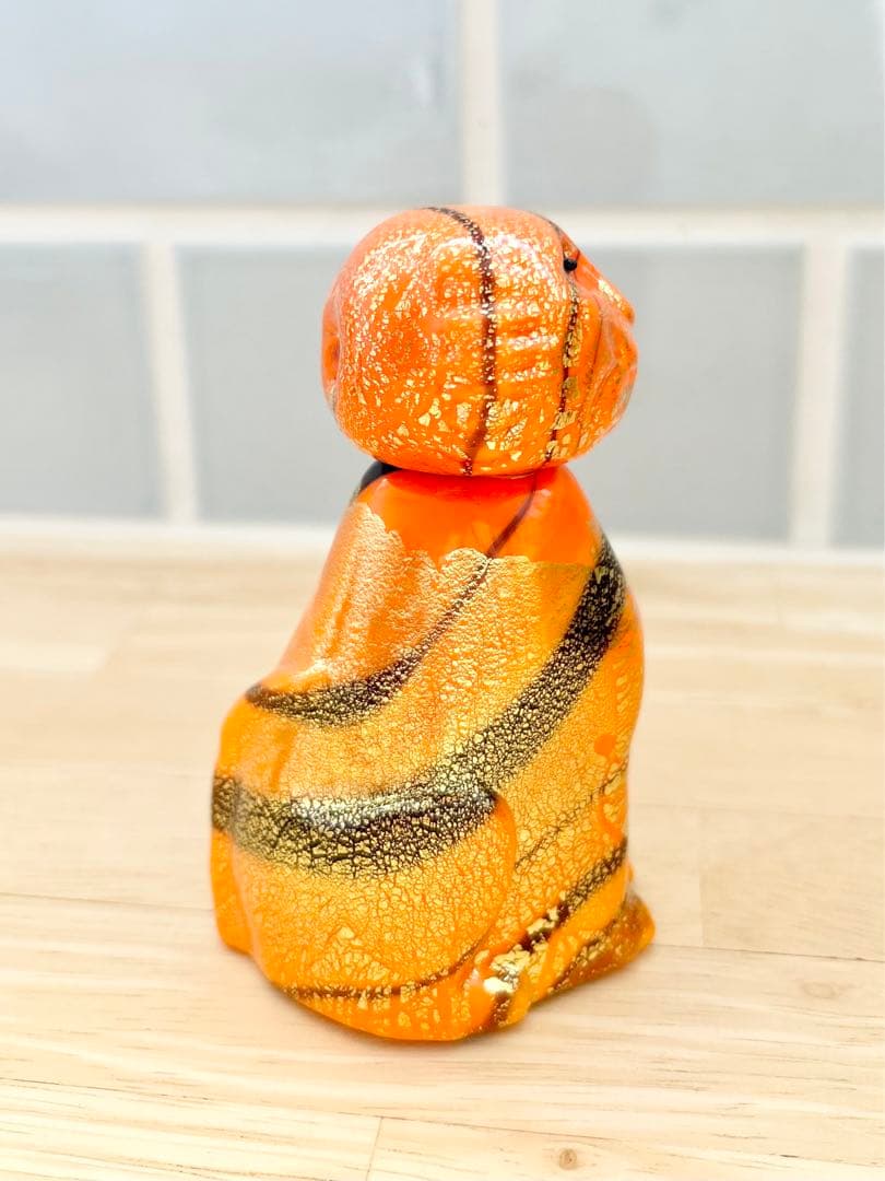 ベネチア ガラス murano ムラーノ ムラノ ヴェネチアグラス タイガー 虎