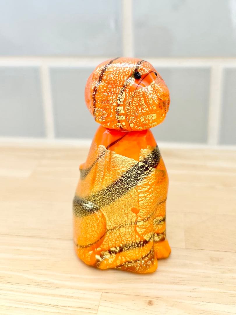 ベネチア ガラス murano ムラーノ ムラノ ヴェネチアグラス タイガー 虎