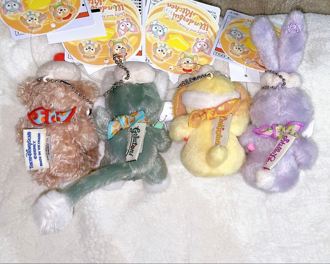 ディズニーシー　ワンダフルキッチン　ぬいぐるチャーム7点セット