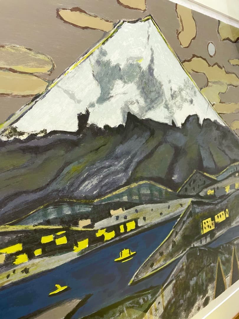 【証明書2通付き】【真作保証】田崎廣助『白富士』リトグラフ 1986年