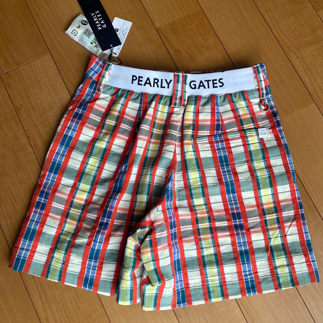 パーリーゲイツ☆タグ付き新品 チェック柄 スカート風 キュロットパンツ