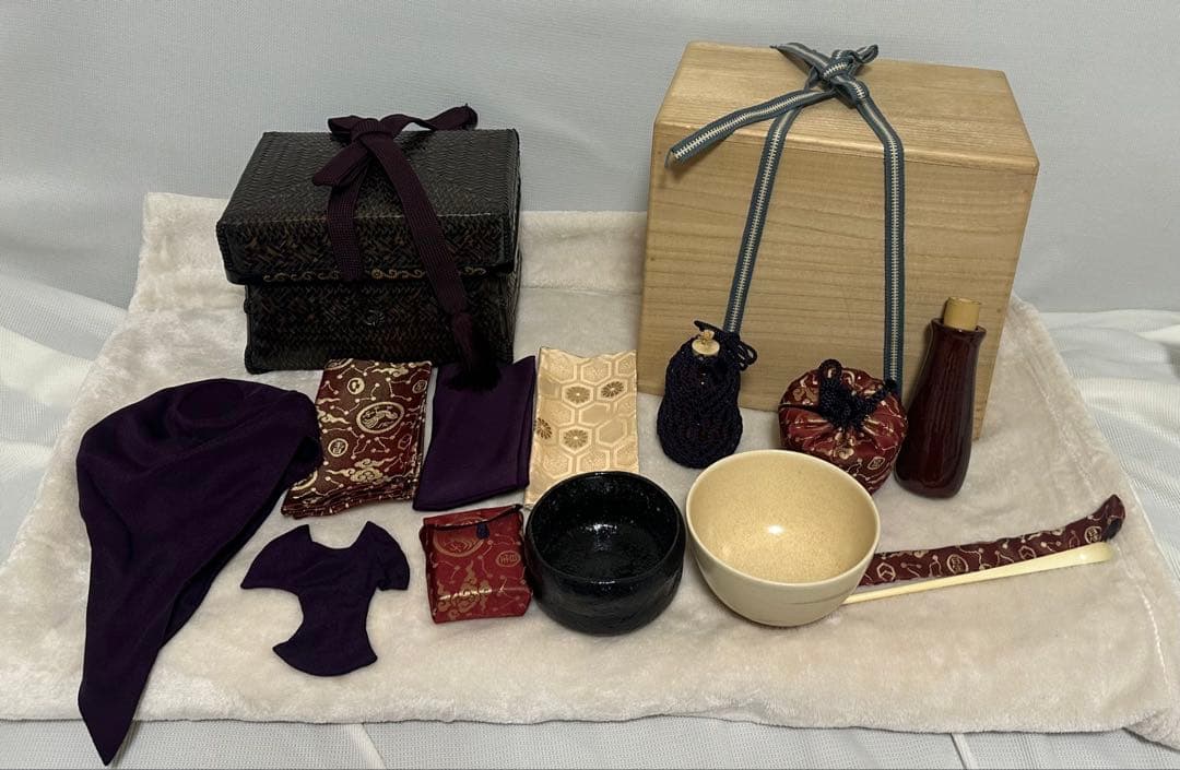 【期間限定 値下げ 9/27 23時まで】茶道具 御所籠　和田西雲作　野点セット