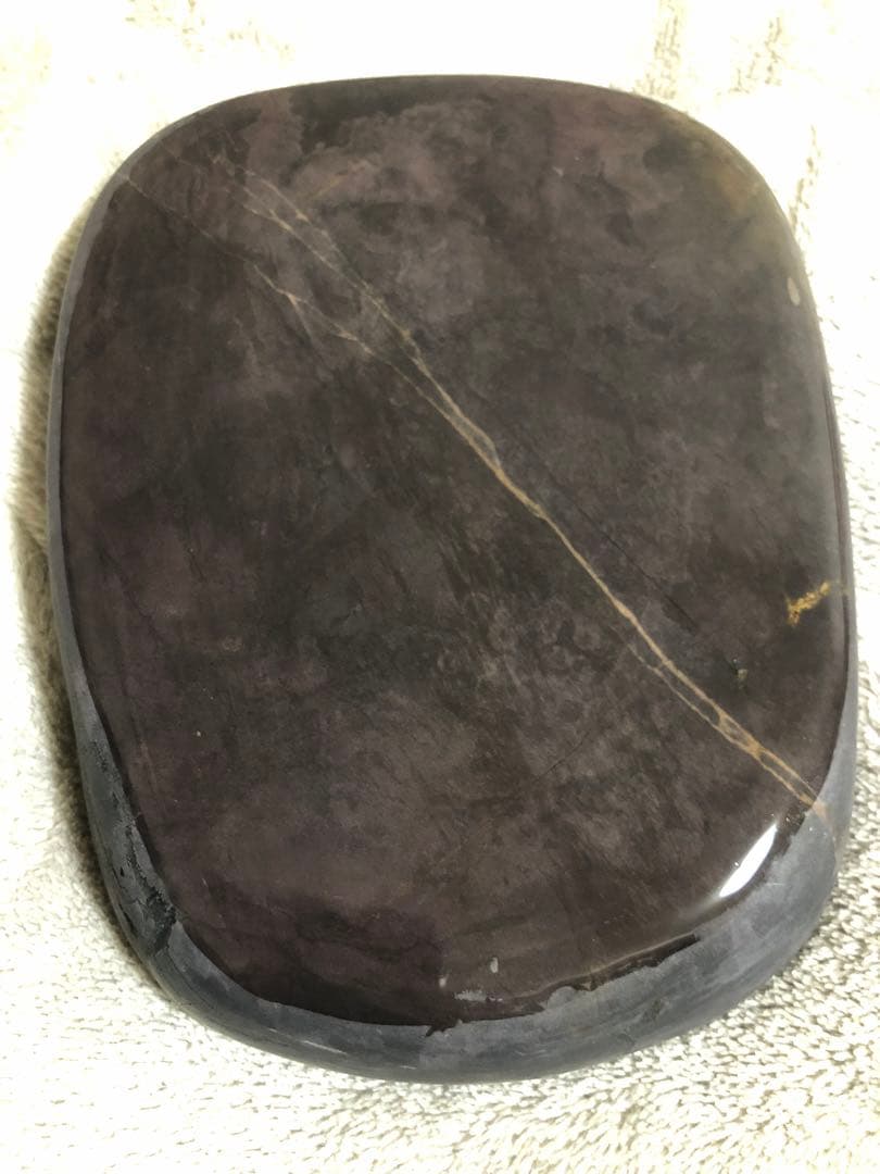 硯【端渓硯　胭脂暈・蕉葉白・火捺・金綫など】◆6.5吋◆上質箱◆旧老坑水巌坑美石