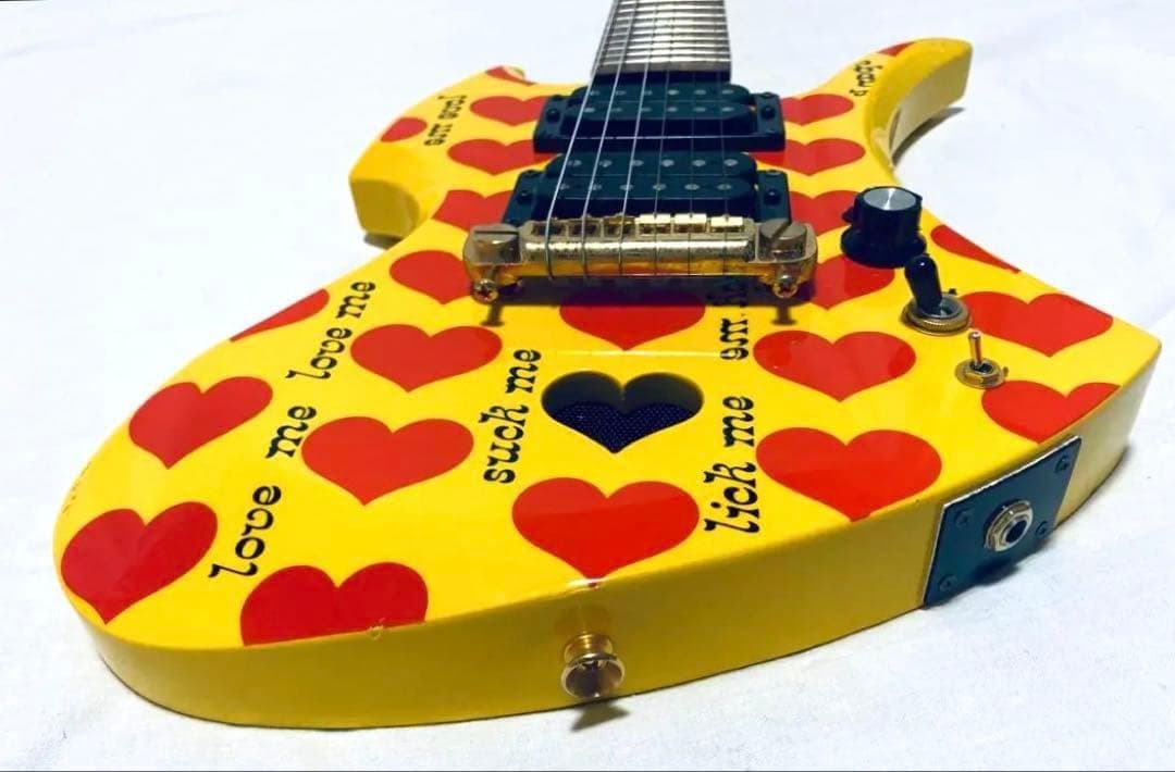 BURNY YH-JR hideモデル アンプ内蔵 モッキンバード ギター