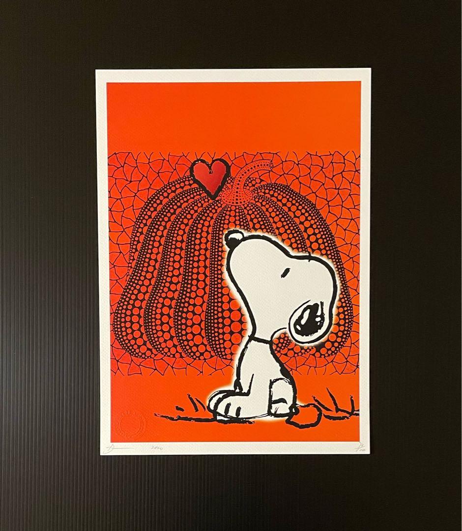 DEATH NYC/限定アートポスター/スヌーピー /SNOOPY/かぼちゃ
