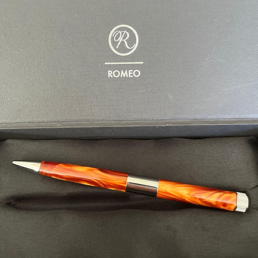 伊東屋　Romeo No.3、イタリアンアンバー　細軸　購入保証書付き