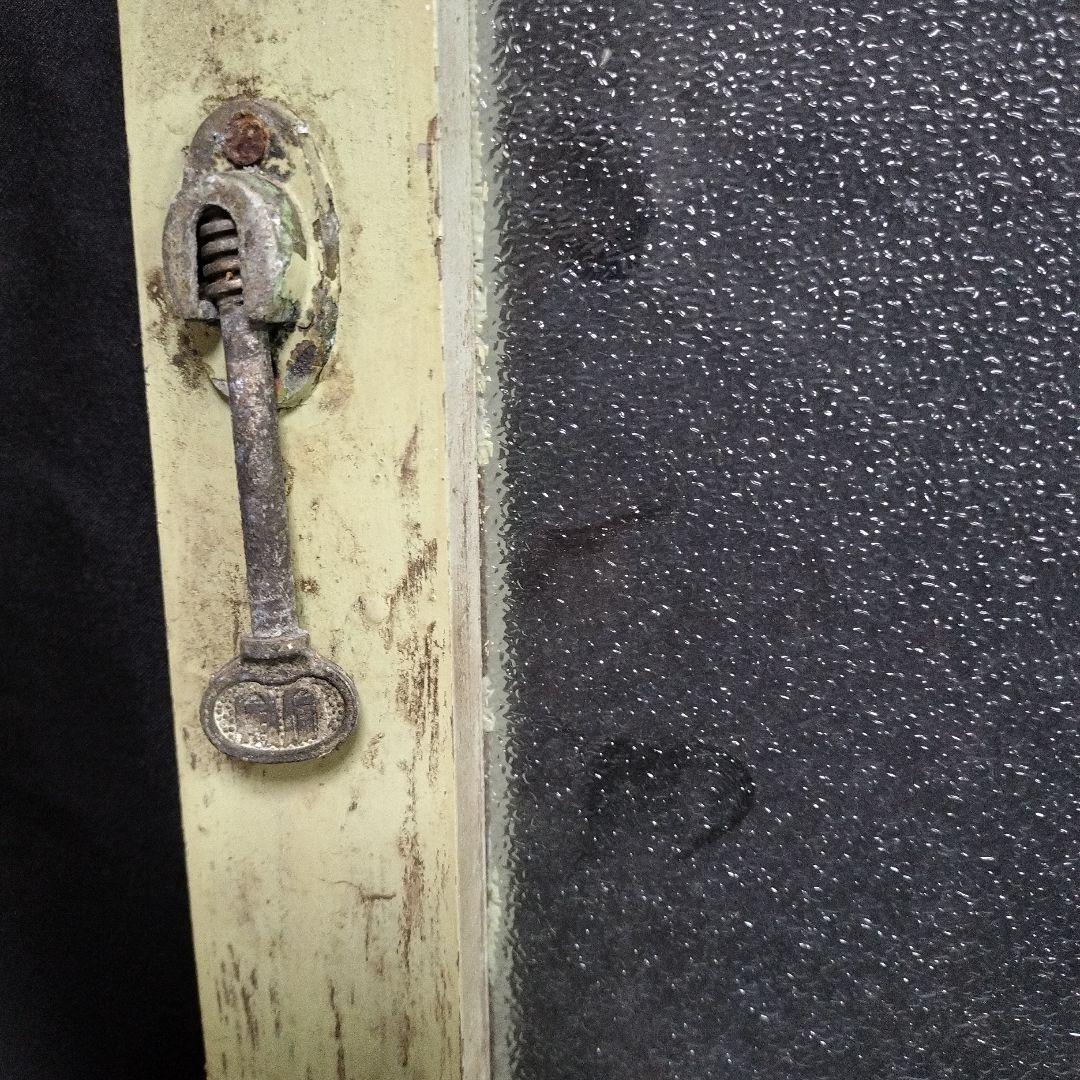 アンティーク ガラス 窓 2枚 昭和 レトロ 建具