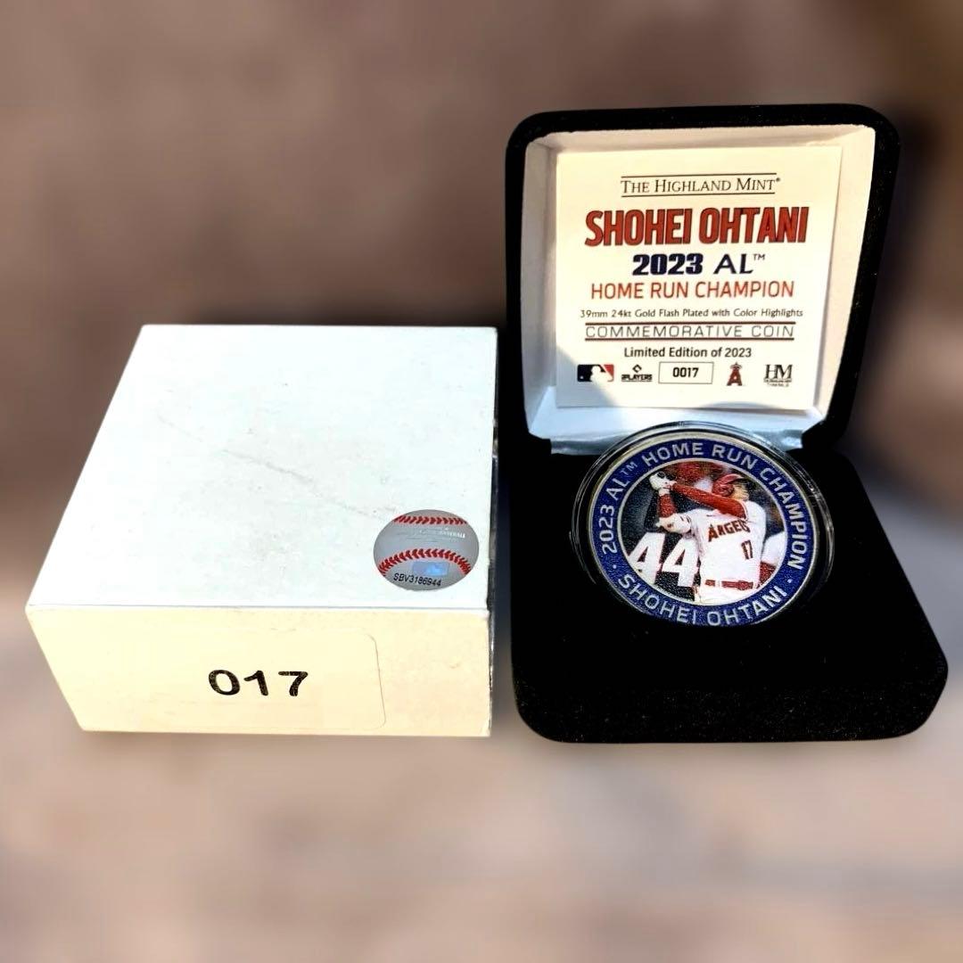 大谷翔平　シリアル№17　2023 AL本塁打王記念　ゴールド　限定品