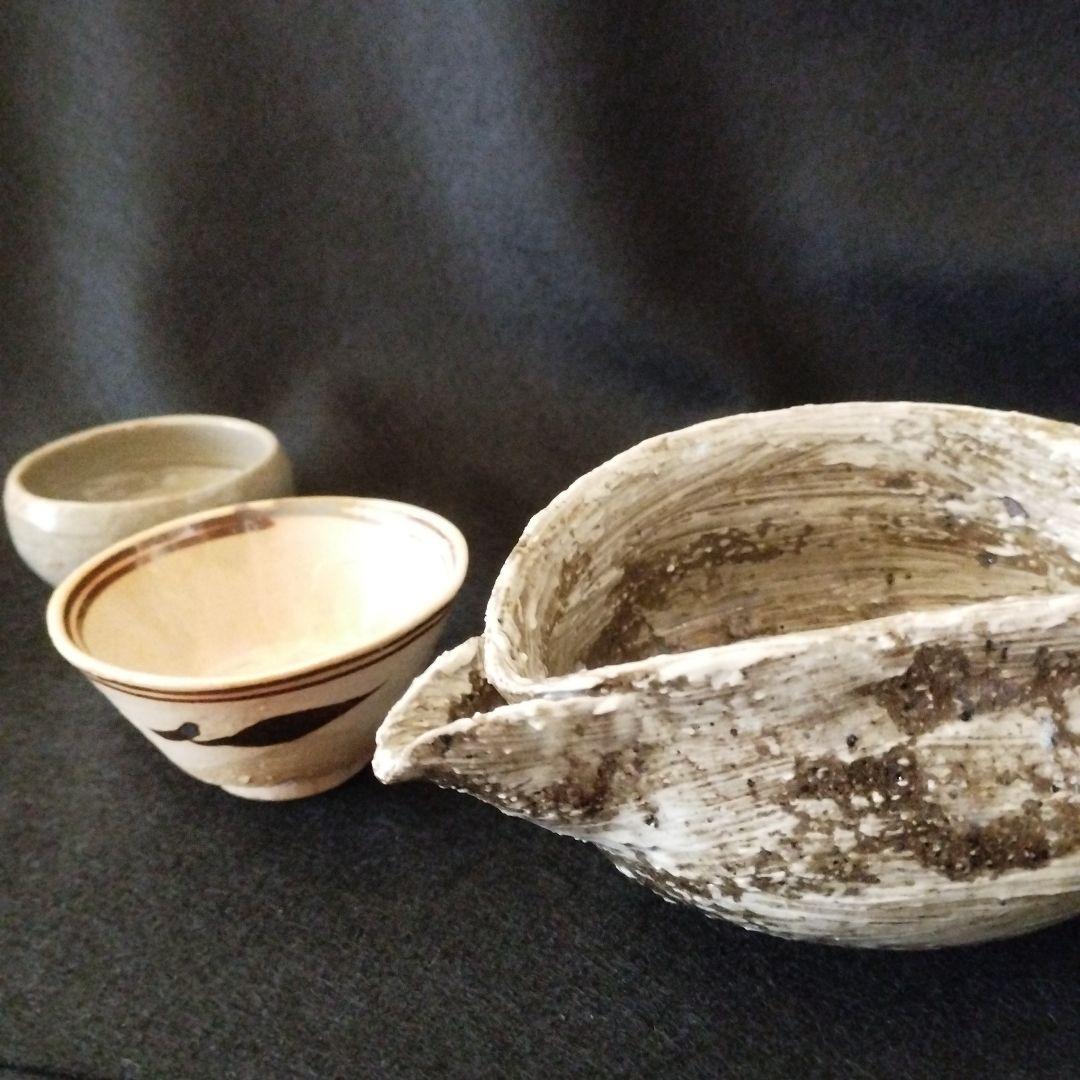 中川自然坊　刷毛目片口