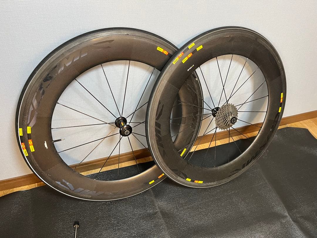 【もりりーぺーこー】MavicCosmicCXR80ホイールセット80mm