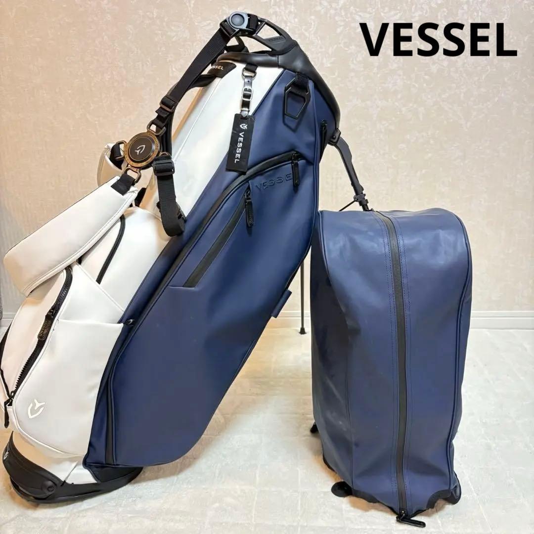 VESSEL プレイヤー3.0スタンドキャディバック 8.5型ネイビー