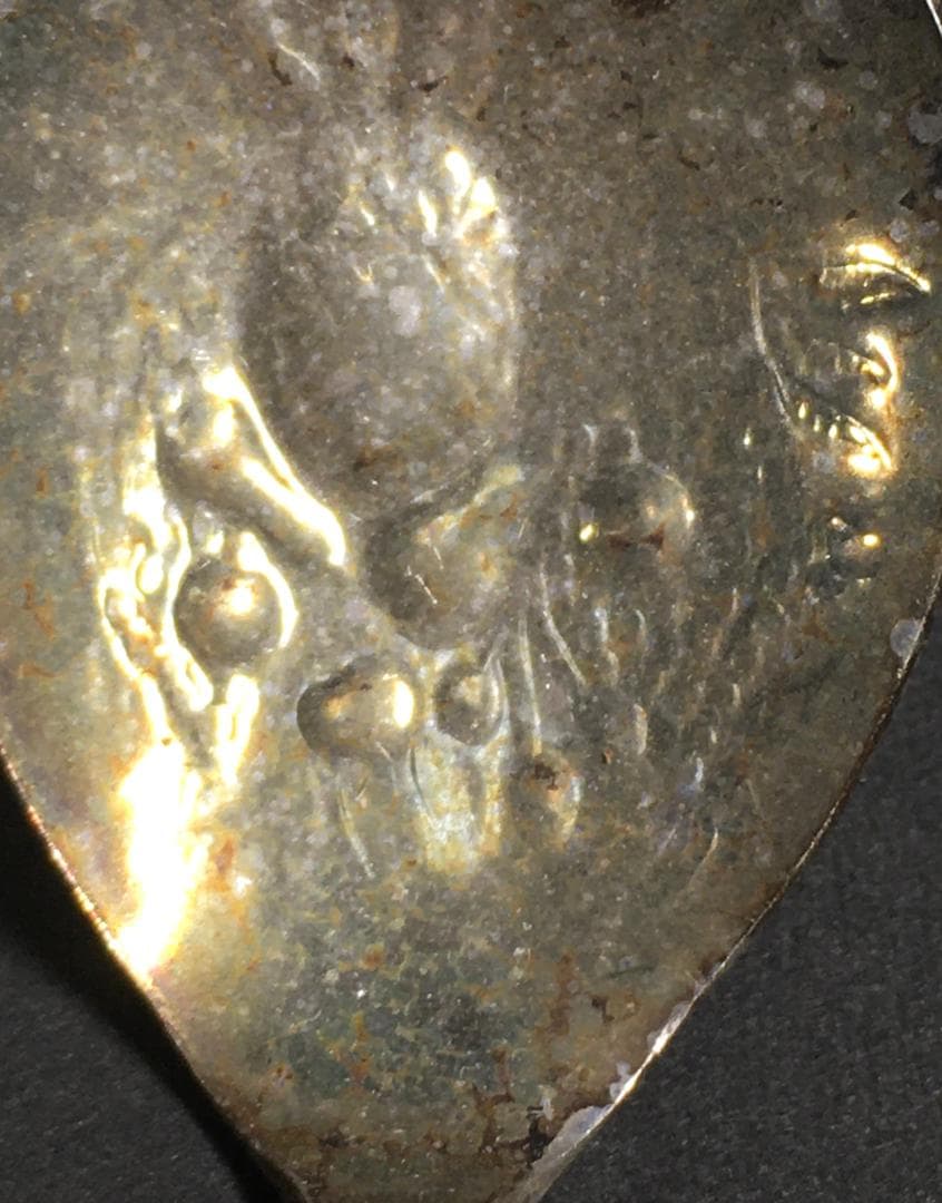 イギリス製 アンティークシルバープレート 台 スプーン ティー アールヌーヴォー