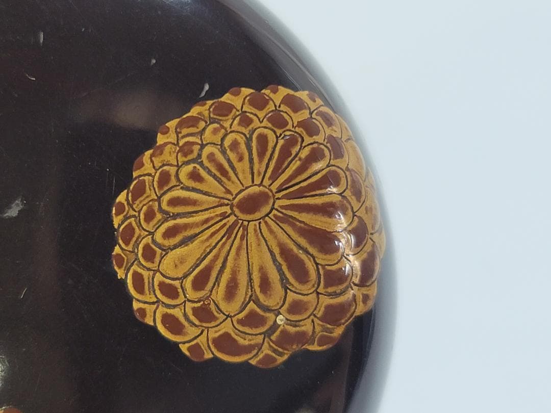 茶道具 菊蒔絵 棗 時代物