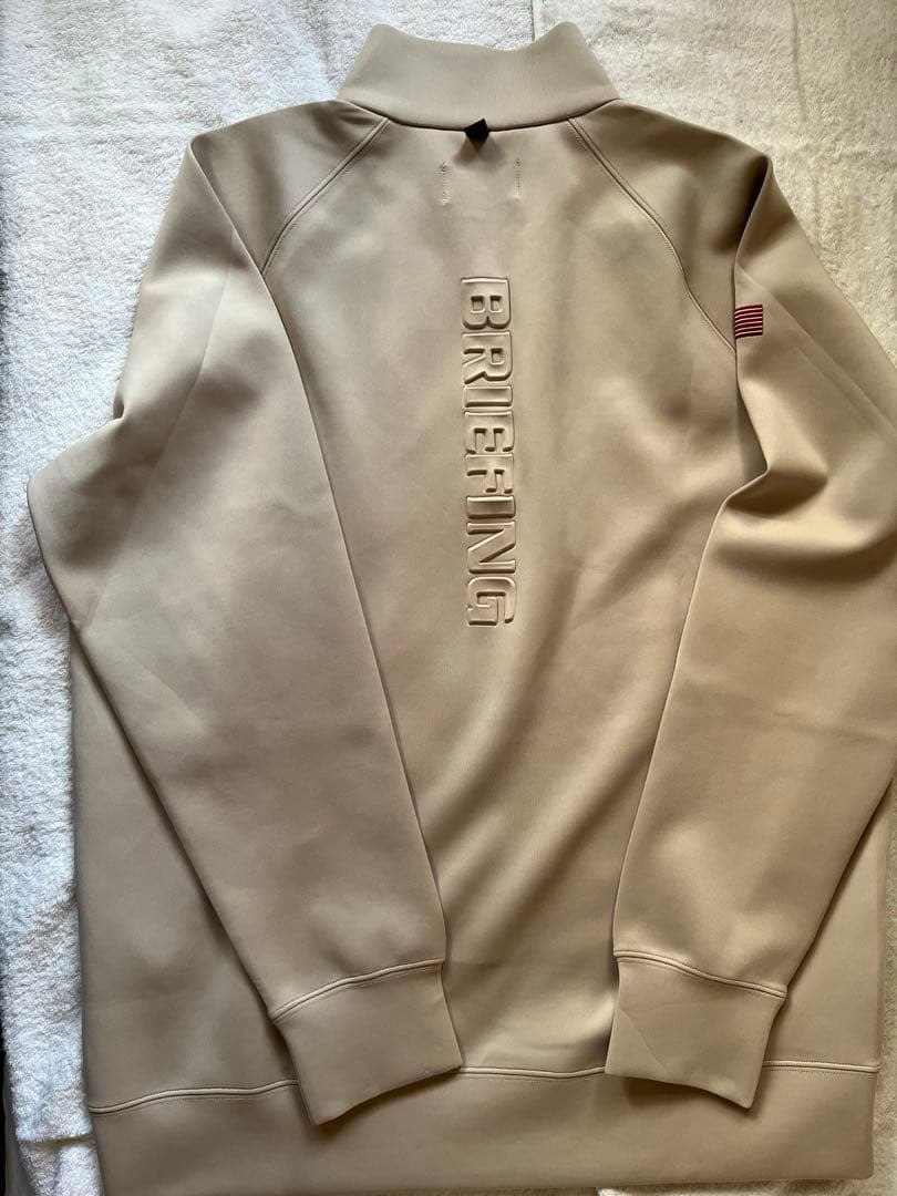 ブリーフィング　3Dロゴジップアップ　ベージュL