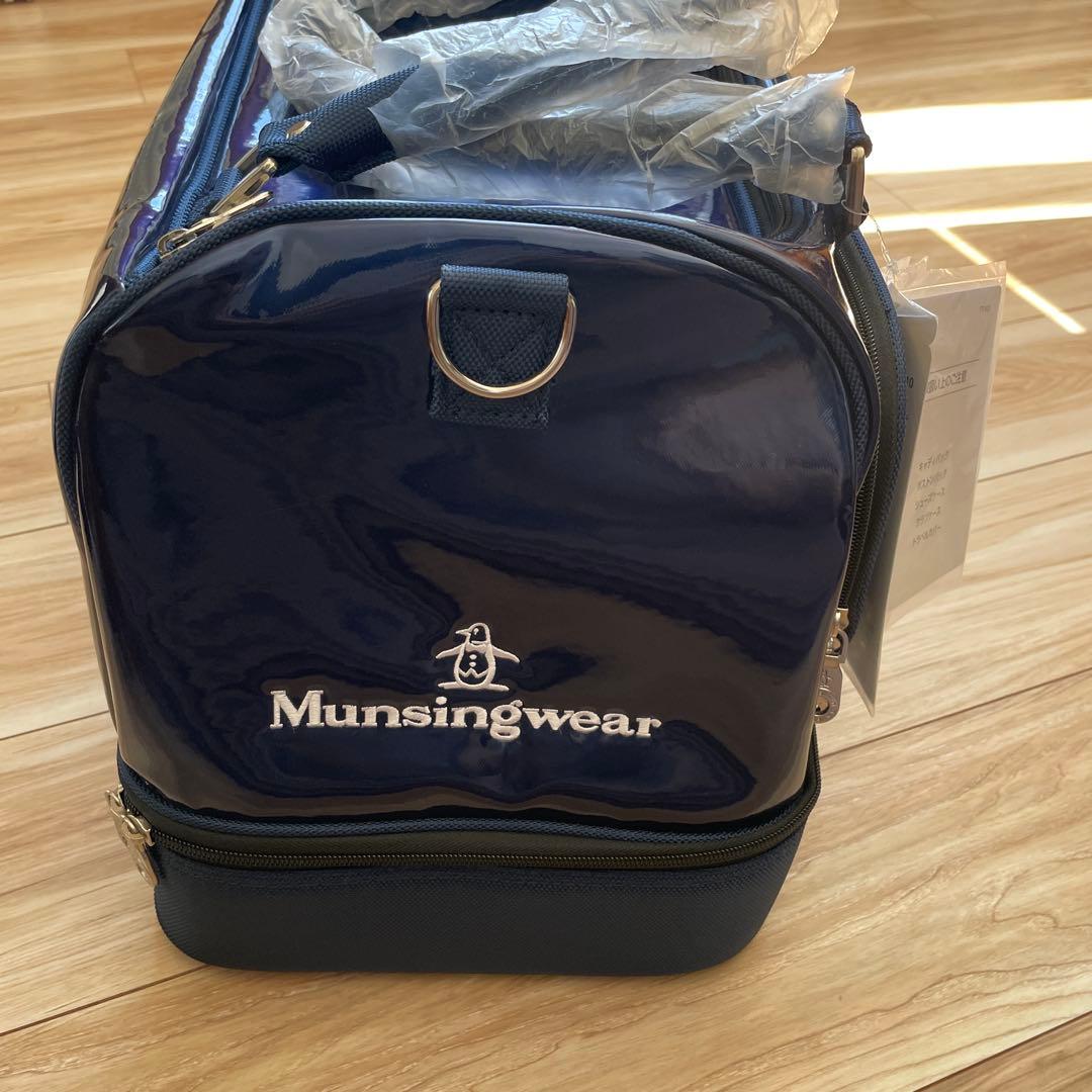 美品マンシングウェア ボストンバッグ　ネイビー　ゴルフ