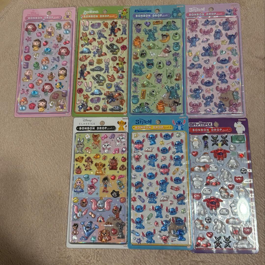 ボンボンドロップシール ディズニー