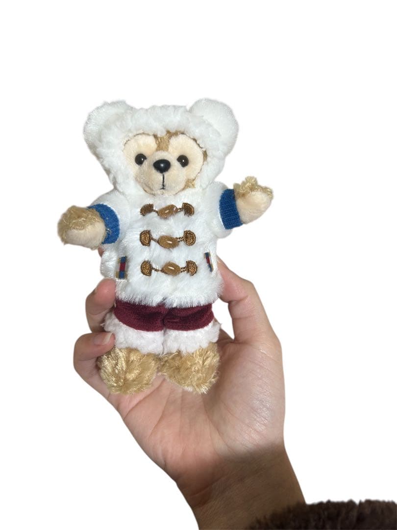 【極希少・当時物Today付】ダッフィー ぬいぐるみバッジ 3体＋缶＋Today