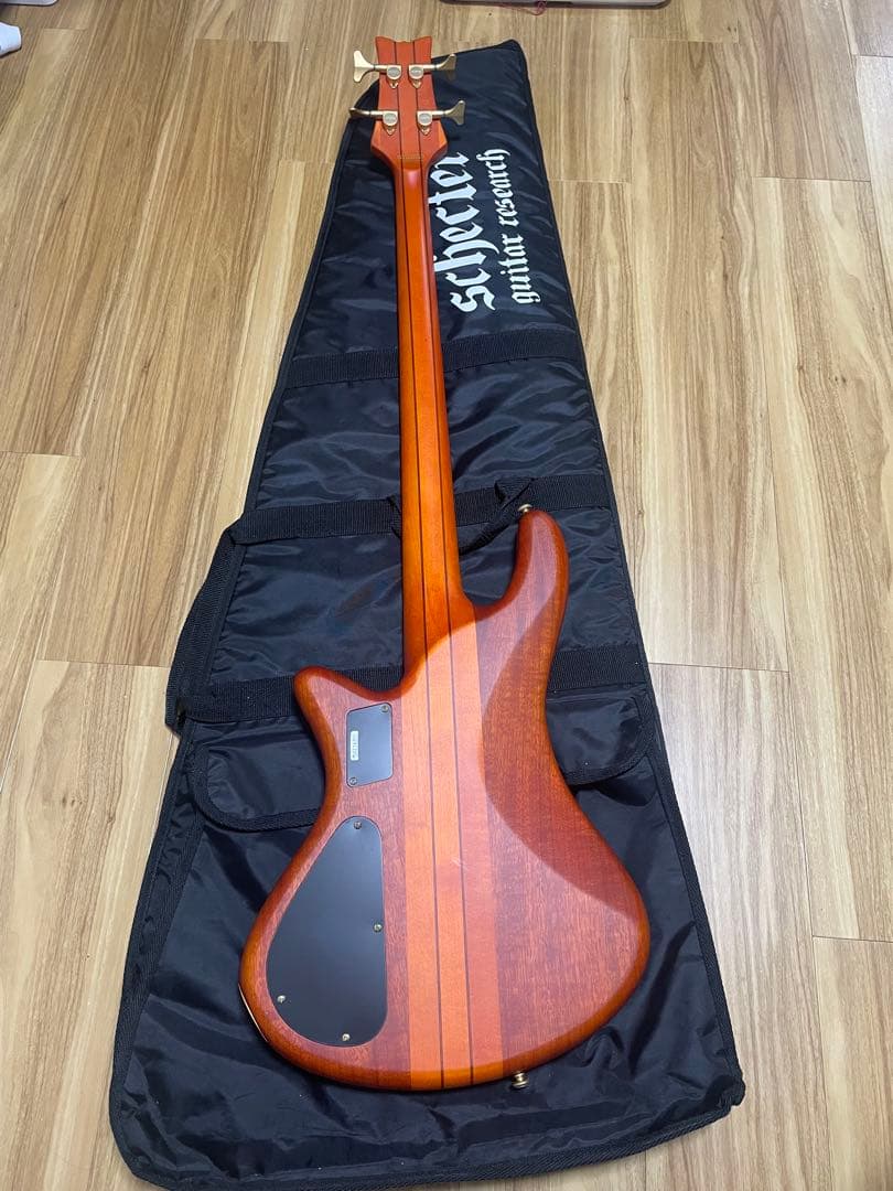 Scherer エレキベース 4弦 ブラウン ギグバッグ付き