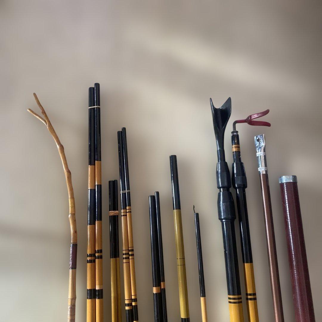 ヘラブナ竿 竹製 複数本セット