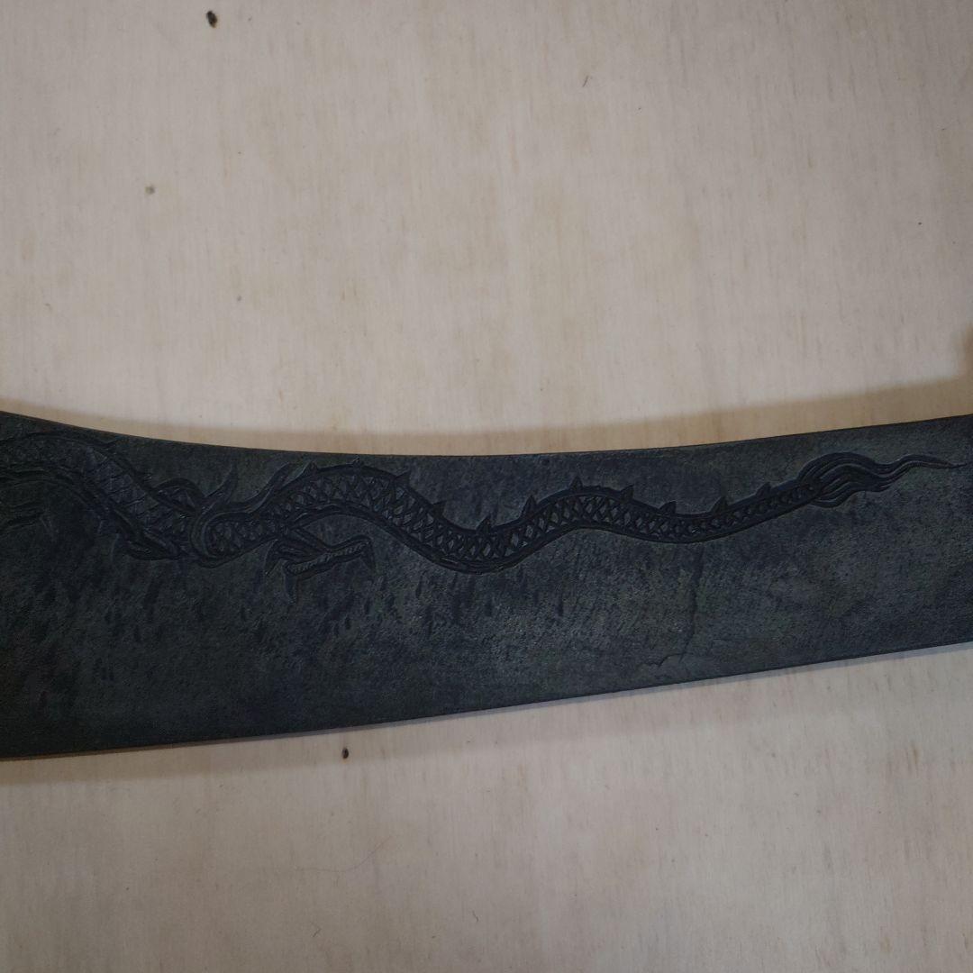 青龍刀　模造刀　刀　武具　鉄製　飾り