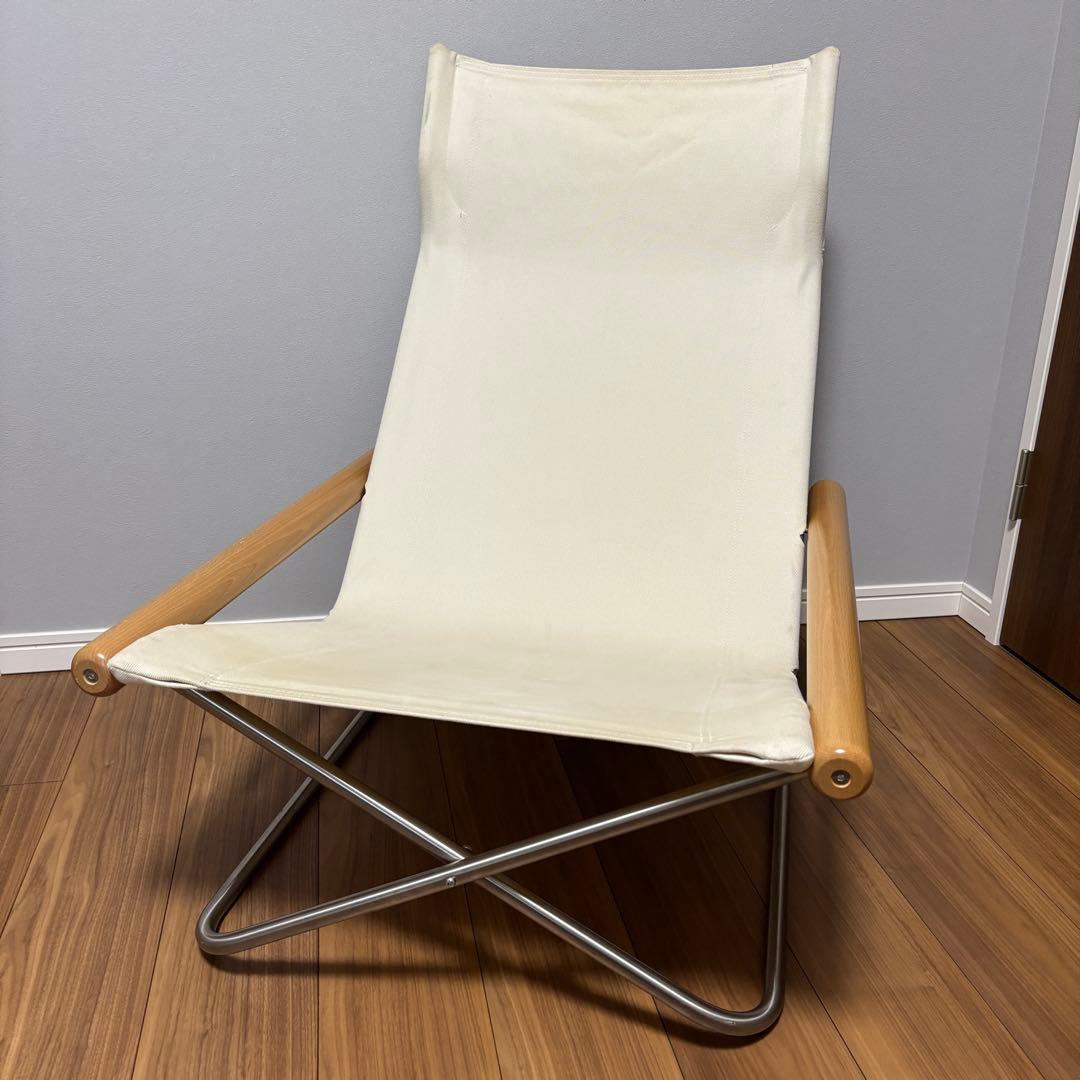 Nychair X ニーチェアX ホワイト ナチュラル 折りたたみ椅子