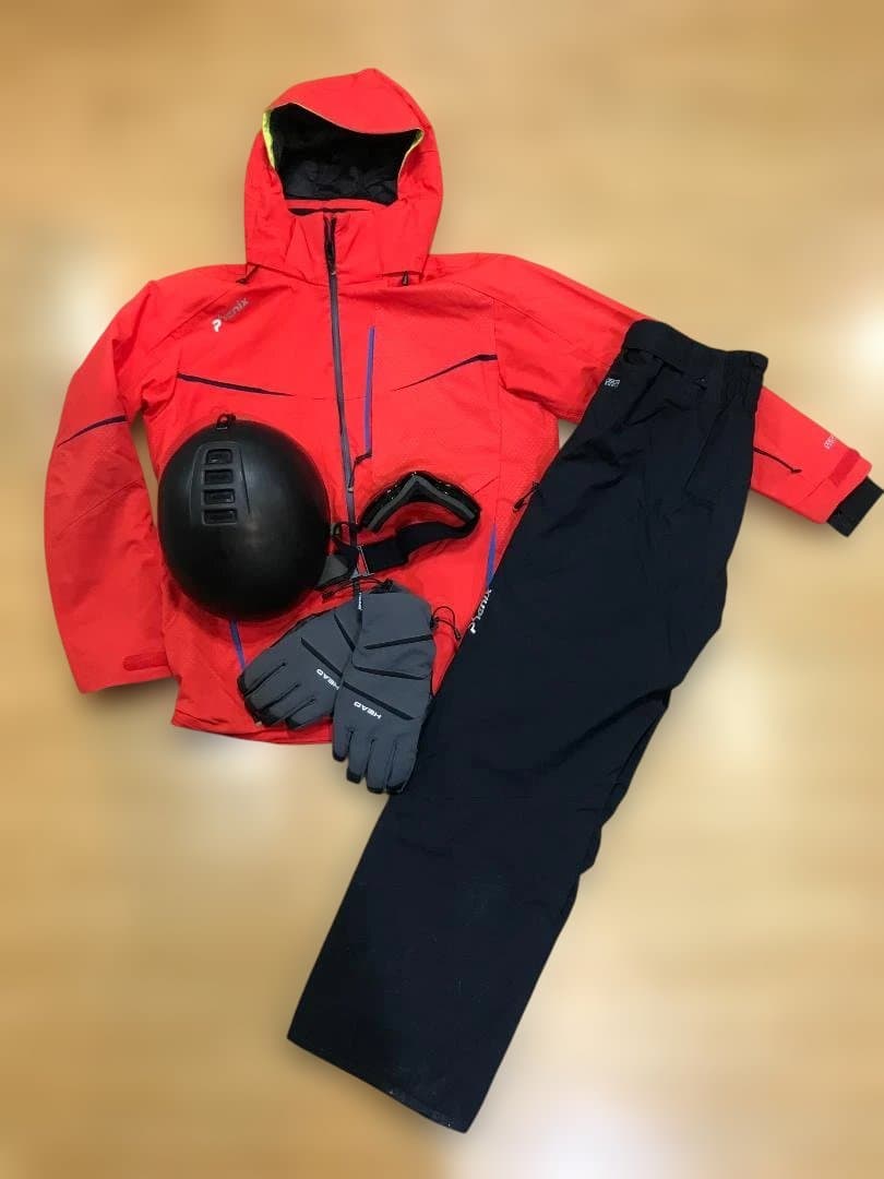 PHENIX 中綿入りストレッチスキーウェア上下セット　ＸＬサイズ ＆３点セット