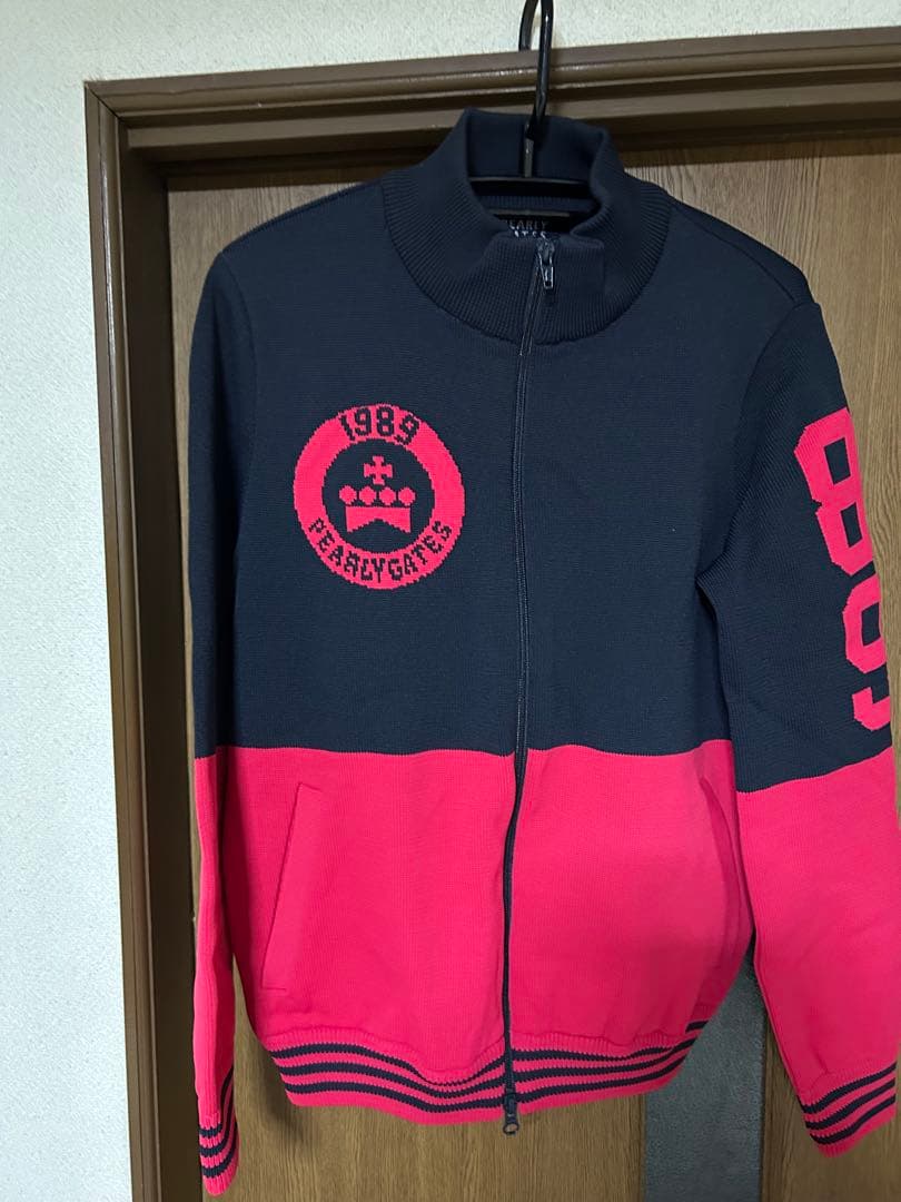 PEARLY GATES 1989 ジャケット ネイビー/ピンク
