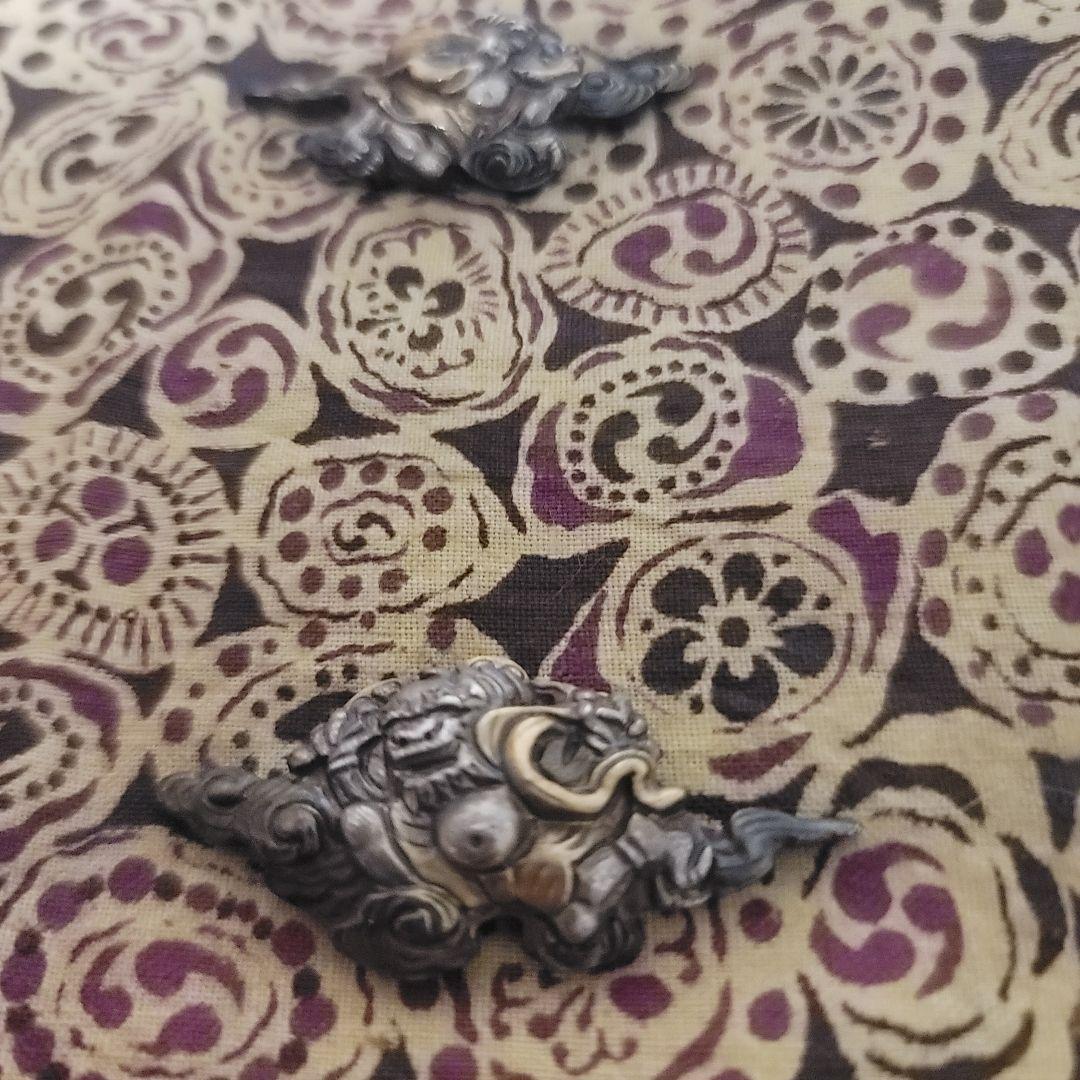 目貫 風神雷神 前金具 煙管 煙草入れ