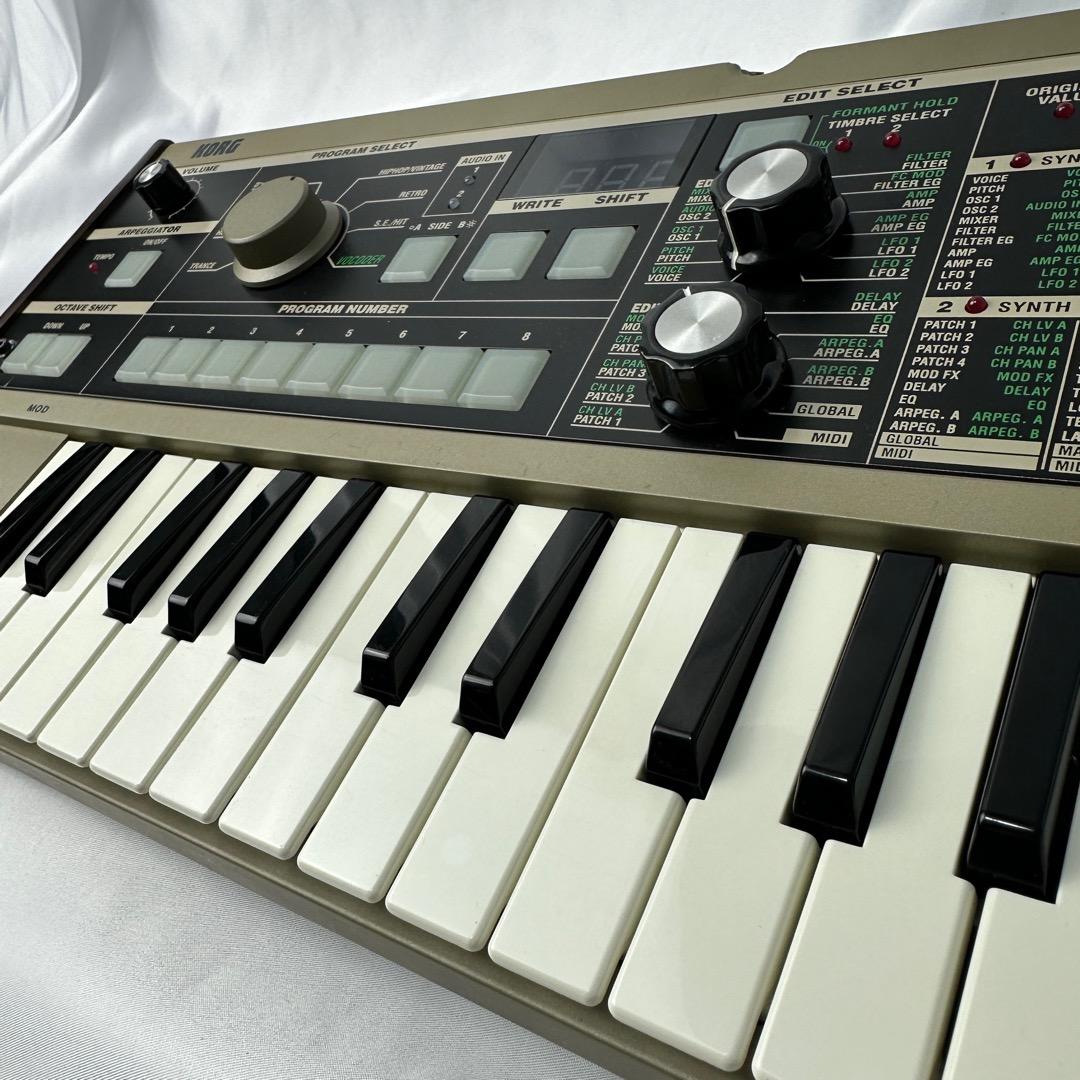 【美品】micro KORG シンセサイザー 37鍵 純正アダプター マイク付属