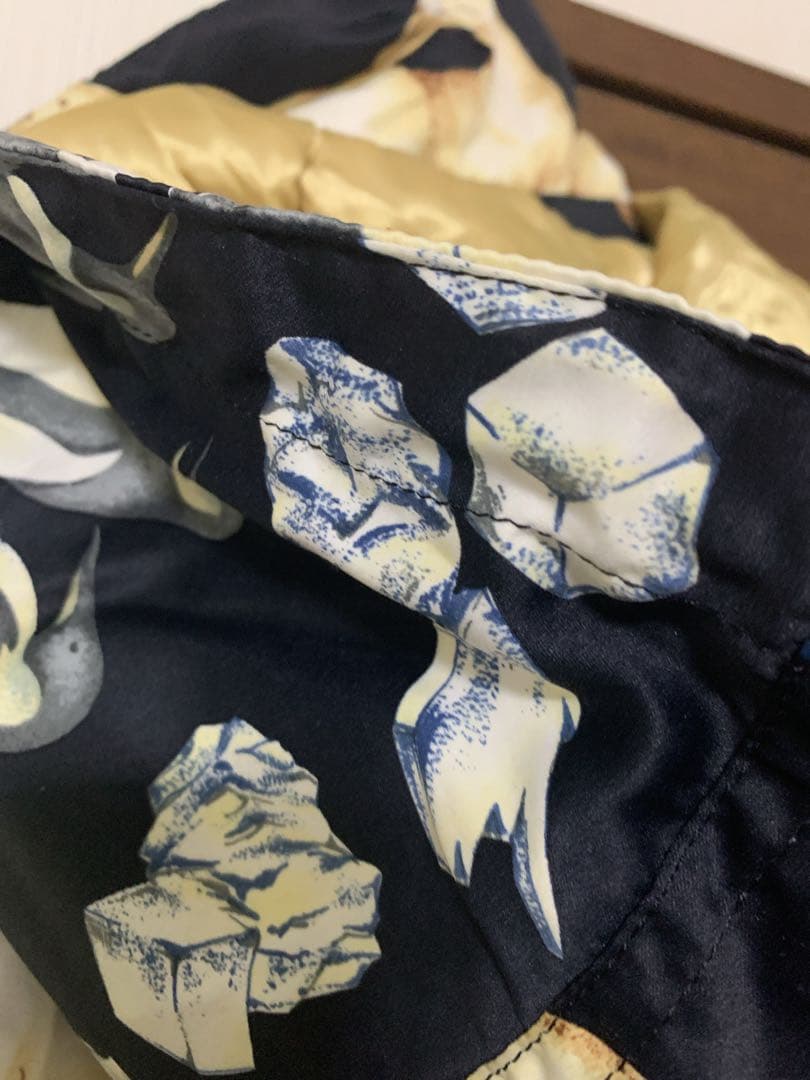 ケンショウアベ 中綿ジャケット　ペンギン　氷柄　レディースフード付きスキーウェア