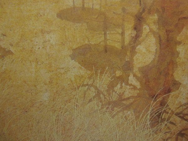 小笠原 元 【明神地】 希少画集画、状態良好、新品高級額装付