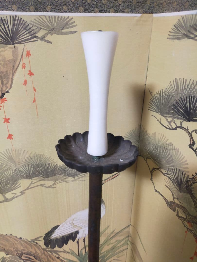 古銅　 燭台 アンティーク ビンテージ