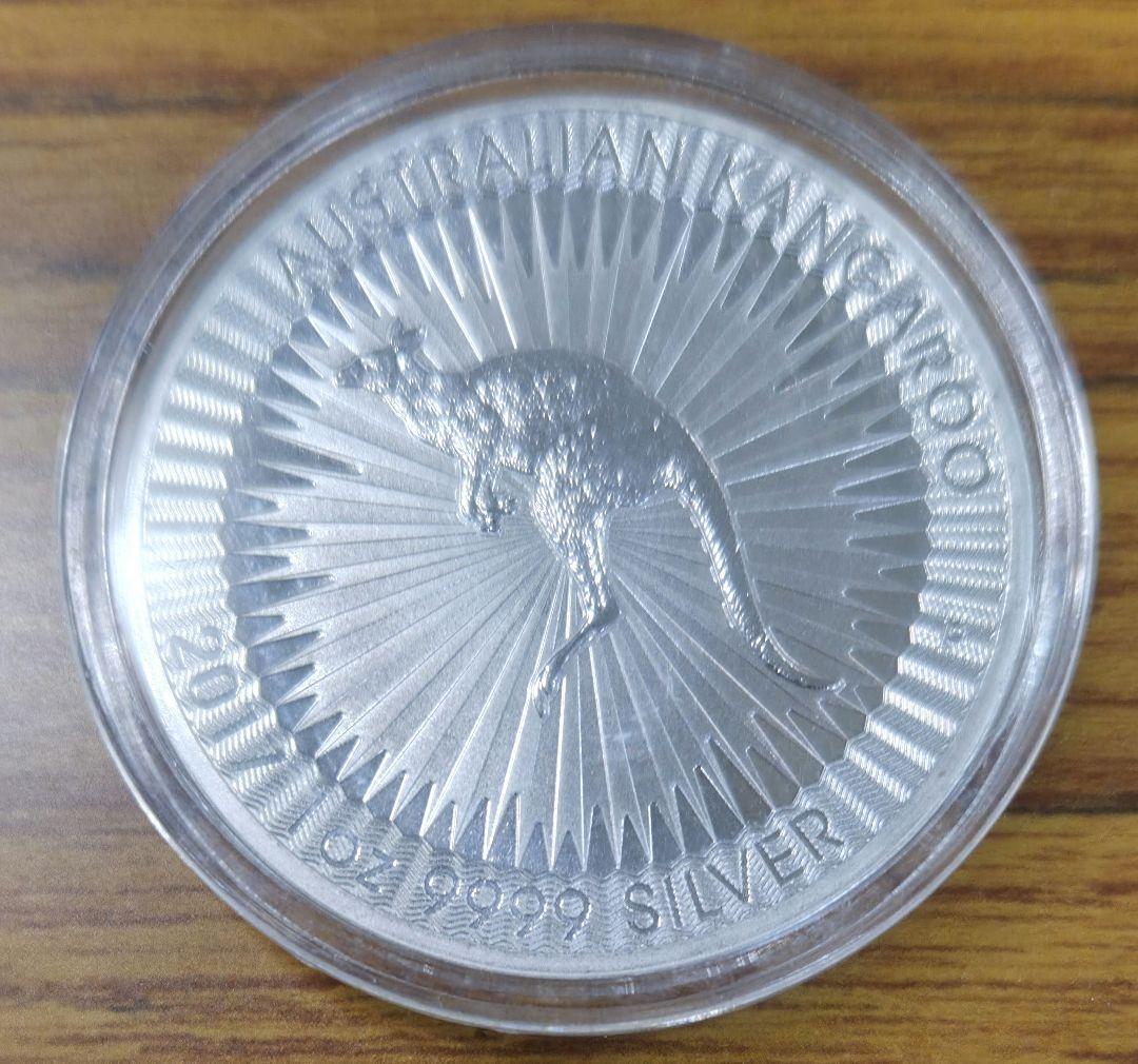 【最終値下げ】2017カンガルー銀貨 1オンス クリアケース付き 新品未使用