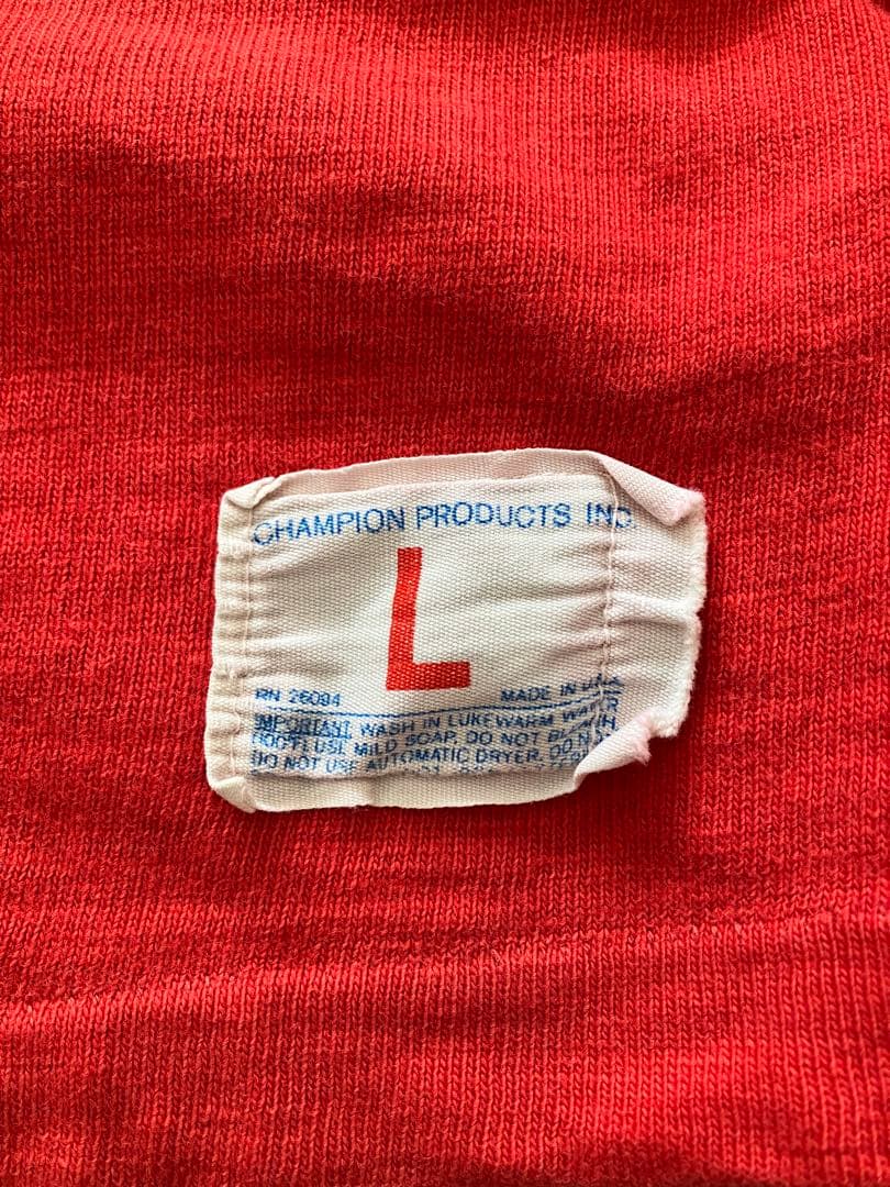 【vintage】チャンピオン フットボールＴ 米国製 Ｌ
