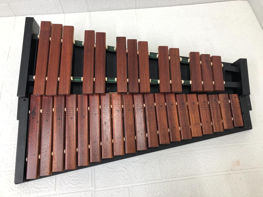 廃盤品 YAMAHAヤマハ 32音 卓上木琴 マレット・スタンド付