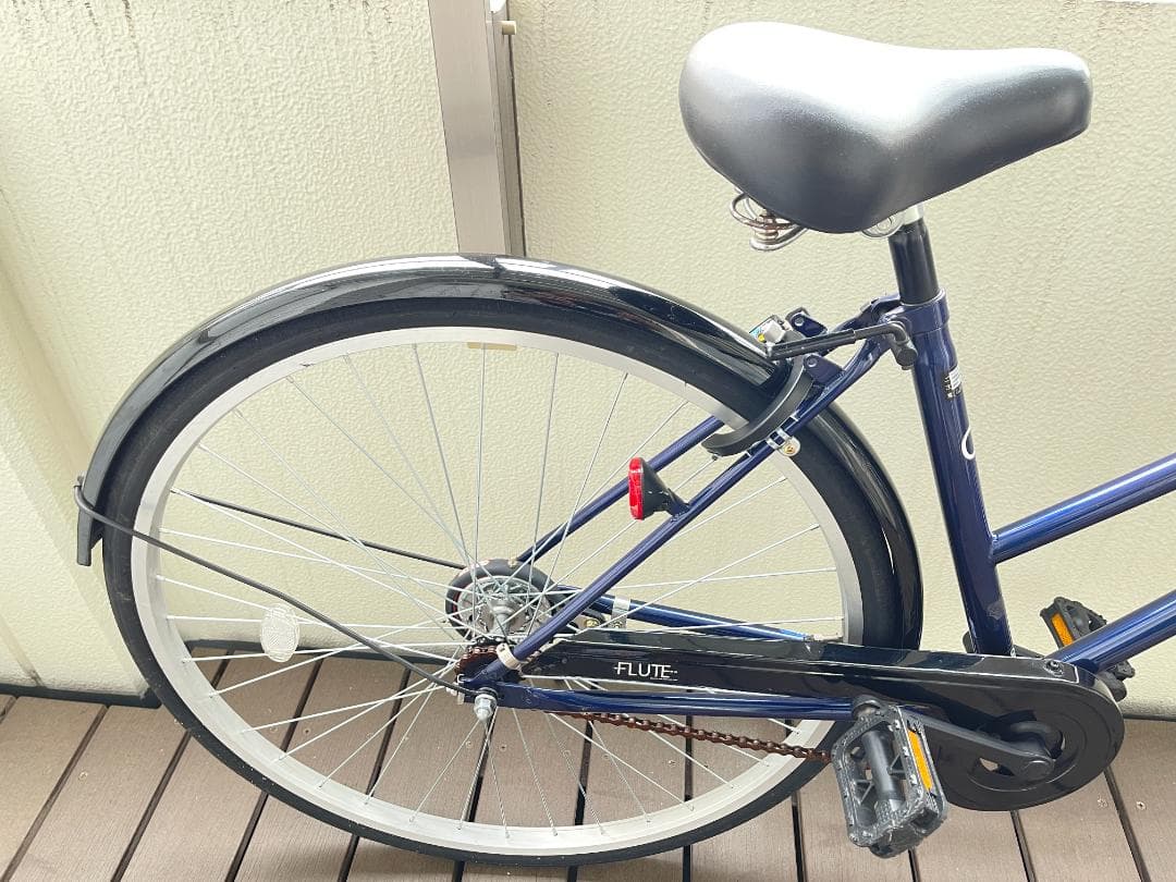 シティ 自転車 フルート27インチ ダイナモライト 変速なし　かなりきれい