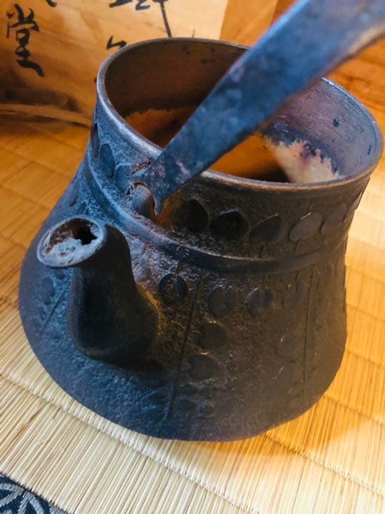 南部鉄器　鉄瓶　蔵出し