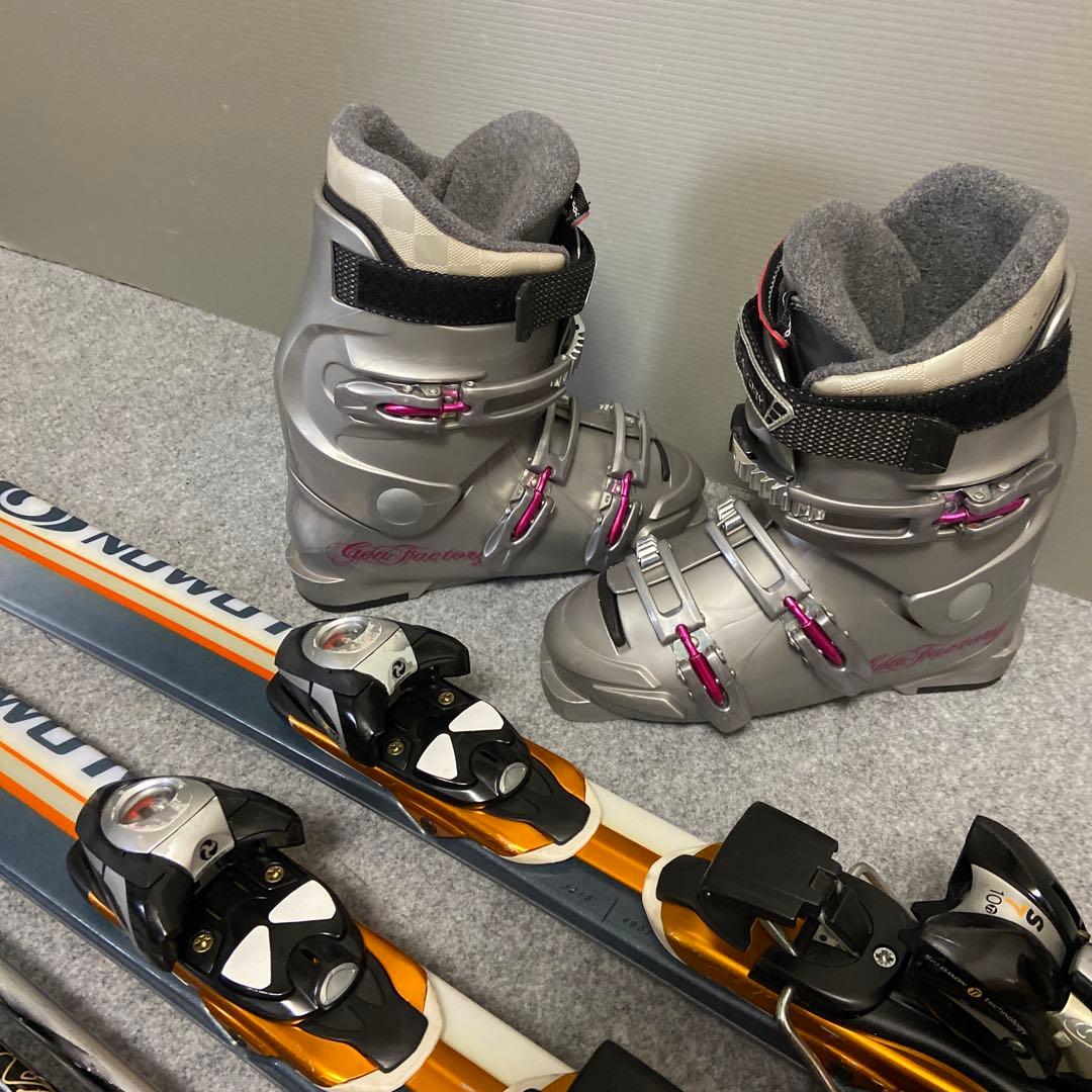 ★メンテナンス済　大人スキーセット　板150cm ブーツ 25~25.5cm