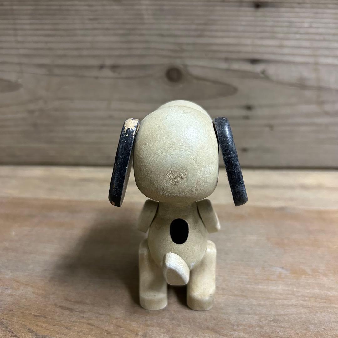 ヴィンテージ 木製 スヌーピー フィギュア b