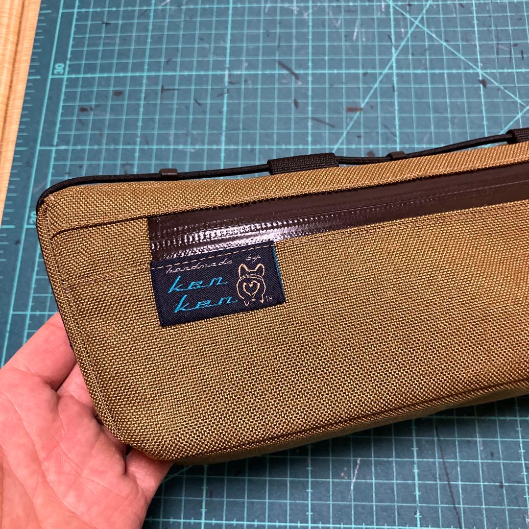 ハンドメイドフレームバッグ　コーデュラ1000 コヨーテ　48.5cm