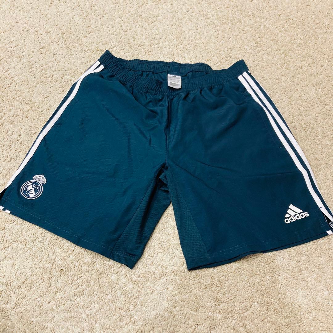 adidas レアルマドリード　ポロシャツ　パンツ　セットアップ　Lサイズ