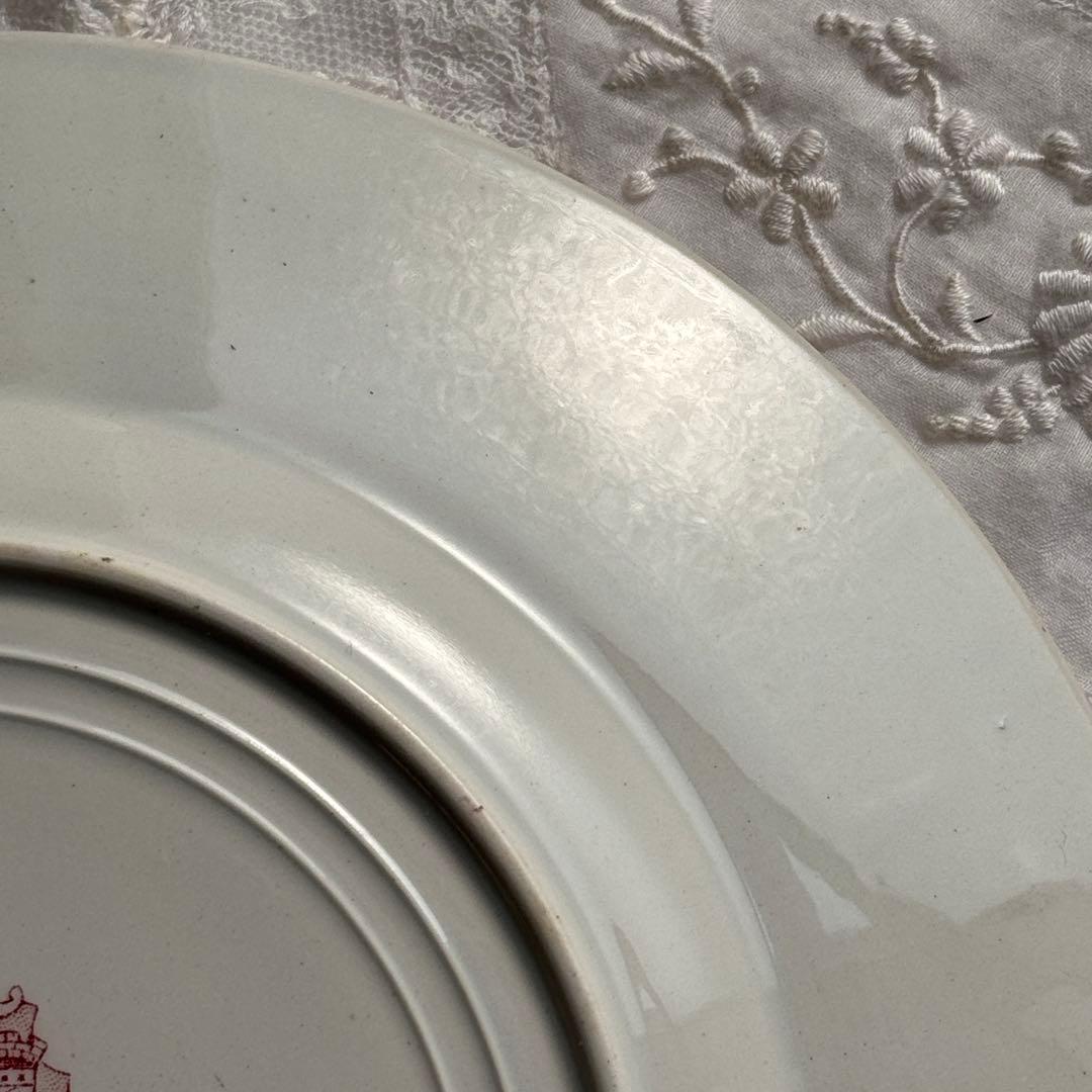 美品　フランスアンティーク　サンタマン　オーべピーヌ デザートプレート