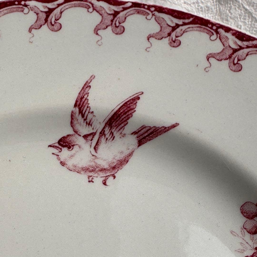 美品　フランスアンティーク　サンタマン　オーべピーヌ デザートプレート